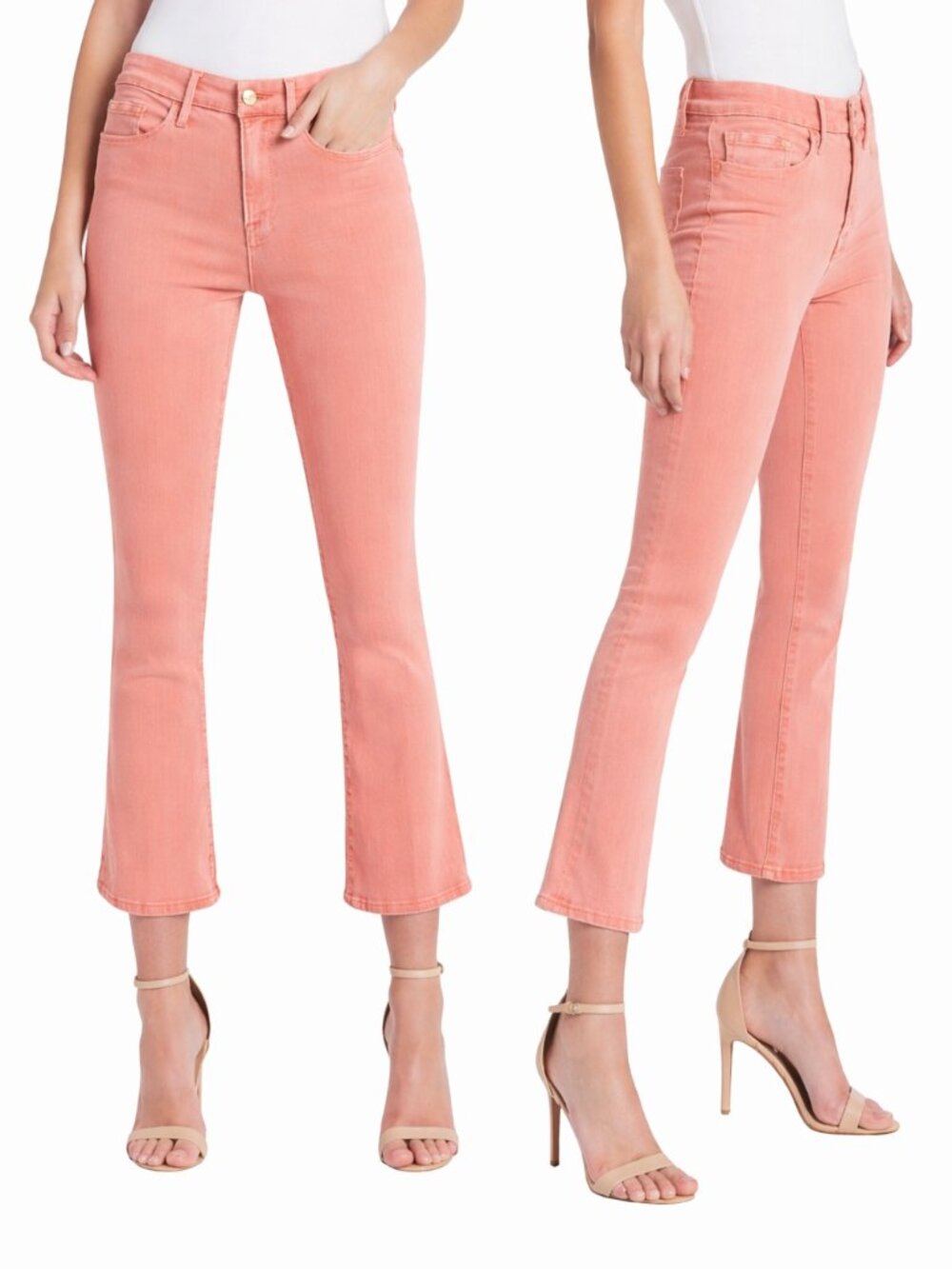 FRAME - Le Crop Mini Boot Jeans Peony Pink - Size 32​